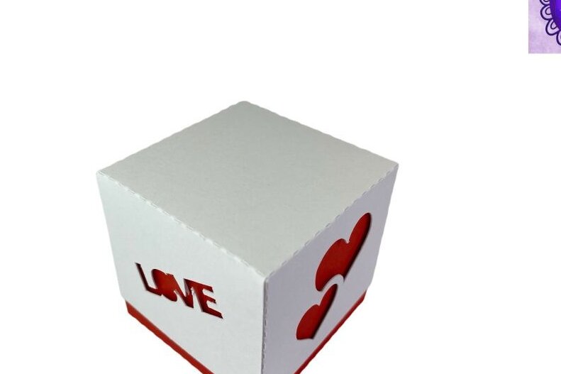 Intra απο ξύλο plywood 3mm-4mm πάχος – SVG Κουτί αγάπης για την ημέρα του Αγίου Βαλεντίνου Δίασταση  20x20 cm INTRAFABR-58070563