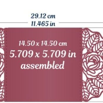 Intra απο ξύλο plywood 3mm-4mm πάχος – Προσκλητήριο γάμου με τριαντάφυλλα Δίασταση 20x20 cm INTRAFABR-32318258 - Image 4