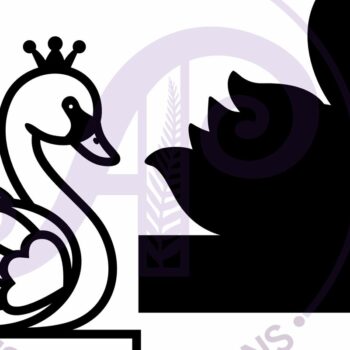 Intra απο ξύλο plywood 3mm-4mm πάχος – Swan Design Όνομα Σήμα Δίασταση  40x30 cm INTRAFABR-100265278 - Image 3