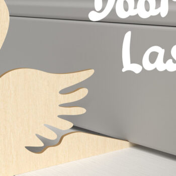 Intra απο ξύλο plywood 3mm-4mm πάχος – Swan Doorstops. 3D Laser Swan Δίασταση  20x20 cm INTRAFABR-81722878 - Image 1