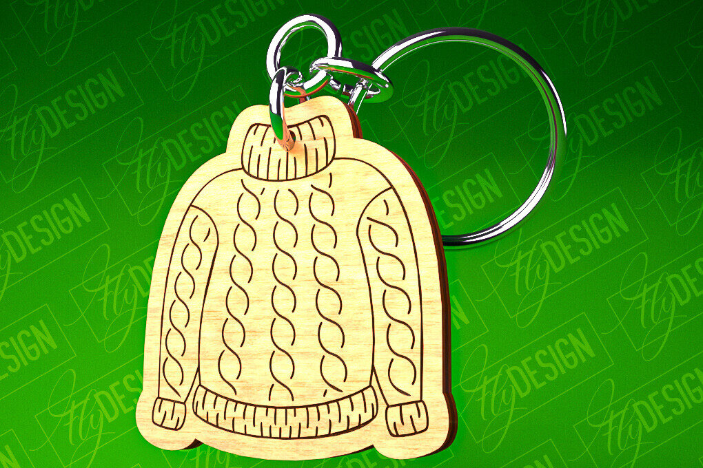 Intra απο ξύλο plywood 3mm-4mm πάχος – Μπρελόκ πουλόβερ Κοπή Laser | Αρχεία CNC Δίασταση  5x5 cm INTRAFABR-82697550