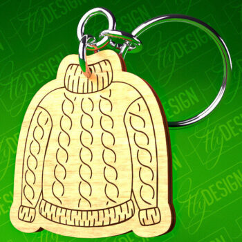 Intra απο ξύλο plywood 3mm-4mm πάχος – Μπρελόκ πουλόβερ Κοπή Laser | Αρχεία CNC Δίασταση  5x5 cm INTRAFABR-82697585 - Image 2