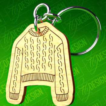 Intra απο ξύλο plywood 3mm-4mm πάχος – Μπρελόκ πουλόβερ Κοπή Laser | Αρχεία CNC Δίασταση  5x5 cm INTRAFABR-82697585 - Image 3