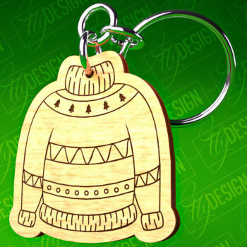 Intra απο ξύλο plywood 3mm-4mm πάχος – Μπρελόκ πουλόβερ Κοπή Laser | Αρχεία CNC Δίασταση  5x5 cm INTRAFABR-82697585 - Image 6