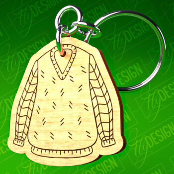 Intra απο ξύλο plywood 3mm-4mm πάχος – Μπρελόκ πουλόβερ Κοπή Laser | Αρχεία CNC Δίασταση  5x5 cm INTRAFABR-82697423 - Image 1