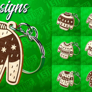 Intra απο ξύλο plywood 3mm-4mm πάχος – Μπρελόκ πουλόβερ Κοπή Laser | Δίασταση 5x5 cm INTRAFABR-81916931