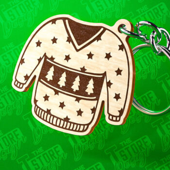 Intra απο ξύλο plywood 3mm-4mm πάχος – Μπρελόκ πουλόβερ Κοπή Laser | Δίασταση 5x5 cm INTRAFABR-81916931 - Image 3