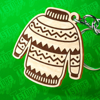 Intra απο ξύλο plywood 3mm-4mm πάχος – Μπρελόκ πουλόβερ Κοπή Laser | Δίασταση 5x5 cm INTRAFABR-81916931 - Image 9