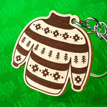 Intra απο ξύλο plywood 3mm-4mm πάχος – Μπρελόκ πουλόβερ Κοπή Laser | Δίασταση 5x5 cm INTRAFABR-81916114 - Image 1