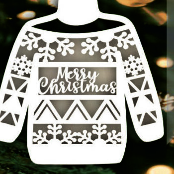 Intra απο ξύλο plywood 3mm-4mm πάχος – Πουλόβερ Χριστουγεννιάτικα Στολίδια Αρχείο Δίασταση 20x20 cm INTRAFABR-108621072 - Image 3