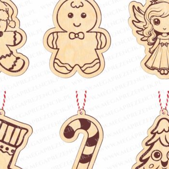 Intra απο ξύλο plywood 3mm-4mm πάχος – Sweet Christmas Baubles Δίασταση  20x20 cm INTRAFABR-82504205 - Image 3