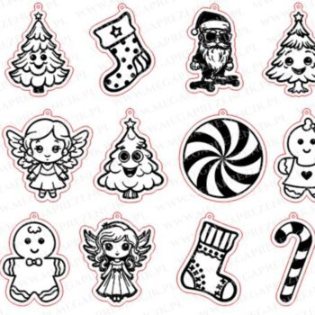 Intra απο ξύλο plywood 3mm-4mm πάχος – Sweet Christmas Baubles Δίασταση  20x20 cm INTRAFABR-82504205 - Image 5