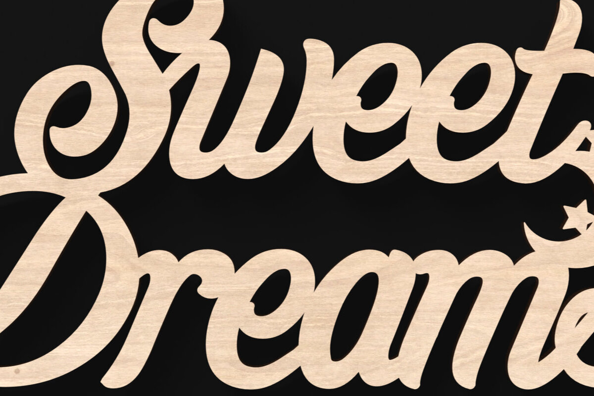 Intra απο ξύλο plywood 3mm-4mm πάχος – Sweet Dreams κομμένα με λέιζερ σημάδι Δίασταση  20x20 cm INTRAFABR-104677719