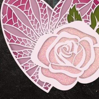 Intra απο ξύλο plywood 3mm-4mm πάχος – Sweet Heart 3D V.3 Δίασταση  20x20 cm INTRAFABR-56032749 - Image 1