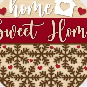 Intra απο ξύλο plywood 3mm-4mm πάχος – Sweet Home Sign Glowforge Δίασταση  40x30 cm INTRAFABR-113063335