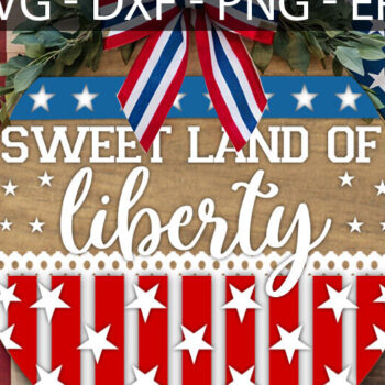 Intra απο ξύλο plywood 3mm-4mm πάχος – Sweet Land of Liberty Door Δίασταση  20x20 cm INTRAFABR-117243680 - Image 3