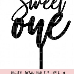 Intra απο ξύλο plywood 3mm-4mm πάχος – Sweet One, 1st Birthday Cake Topper Δίασταση  20x20 cm INTRAFABR-99676062