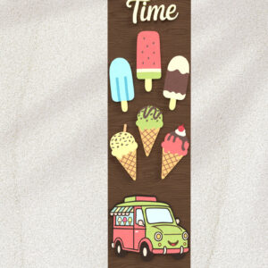 Intra απο ξύλο plywood 3mm-4mm πάχος – Sweet Summer Porch Δίασταση  20x20 cm INTRAFABR-121436450