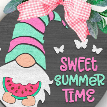 Intra απο ξύλο plywood 3mm-4mm πάχος – Sweet SummerTime, πινακίδα πόρτας με στρώσεις Δίασταση  20x20 cm INTRAFABR-119555154 - Image 3