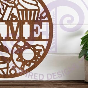 Intra απο ξύλο plywood 3mm-4mm πάχος – Sweet Treats Name Sin Δίασταση  20x20 cm INTRAFABR-85173506