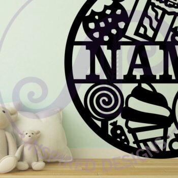 Intra απο ξύλο plywood 3mm-4mm πάχος – Sweet Treats Name Sin Δίασταση  20x20 cm INTRAFABR-85173506 - Image 2