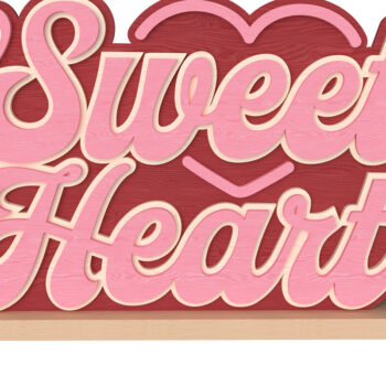 Intra απο ξύλο plywood 3mm-4mm πάχος – Sweetheart Valentine's Cut Laser Δίασταση 20x20 cm INTRAFABR-111741778 - Image 1