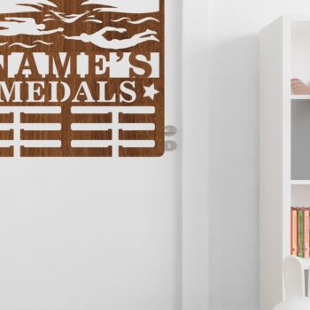 Intra απο ξύλο plywood 3mm-4mm πάχος – Κολυμβητής Άνδρας Όνομα Κάτοχος Μεταλλίου Laser Δίασταση  20x20 cm INTRAFABR-73714240 - Image 3
