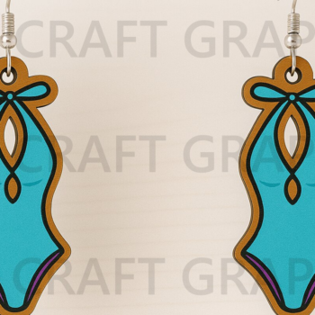 Intra απο ξύλο plywood 3mm-4mm πάχος – Σκουλαρίκια μαγιό Δίασταση 5x5 cm INTRAFABR-123334804 - Image 1