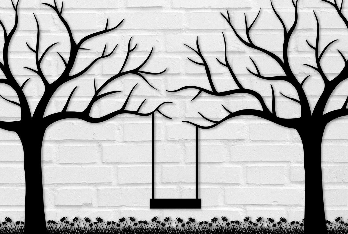 Intra απο ξύλο plywood 3mm-4mm πάχος – Swing Tree Wall Crafts Interior Decor Δίασταση  20x20 cm INTRAFABR-29426783