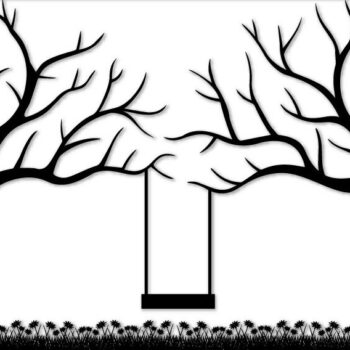 Intra απο ξύλο plywood 3mm-4mm πάχος – Swing Tree Wall Crafts Interior Decor Δίασταση  20x20 cm INTRAFABR-29426783 - Image 3