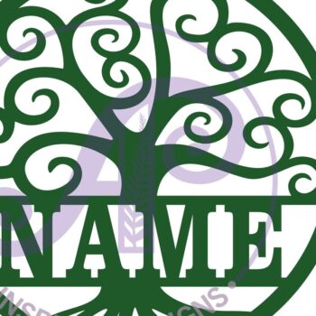 Intra απο ξύλο plywood 3mm-4mm πάχος – Swirl Tree name Sign Δίασταση  40x30 cm INTRAFABR-67421124 - Image 2