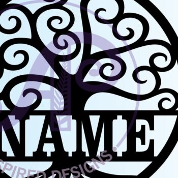 Intra απο ξύλο plywood 3mm-4mm πάχος – Swirl Tree name Sign Δίασταση  40x30 cm INTRAFABR-67421124 - Image 3