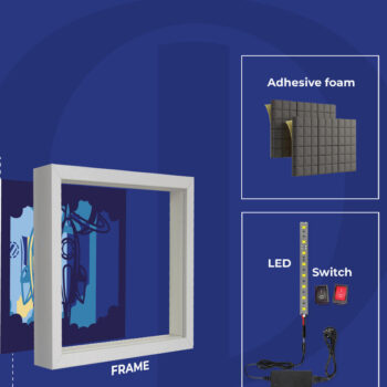 Intra απο ξύλο plywood 3mm-4mm πάχος – T-rex Birthday 3D Shadow Box Paper cut Δίασταση 20x20 cm INTRAFABR-82064329 - Image 7