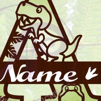 Intra απο ξύλο plywood 3mm-4mm πάχος – T Rex Capital Letter ένα Δίασταση  20x20 cm INTRAFABR-69213138 - Image 1