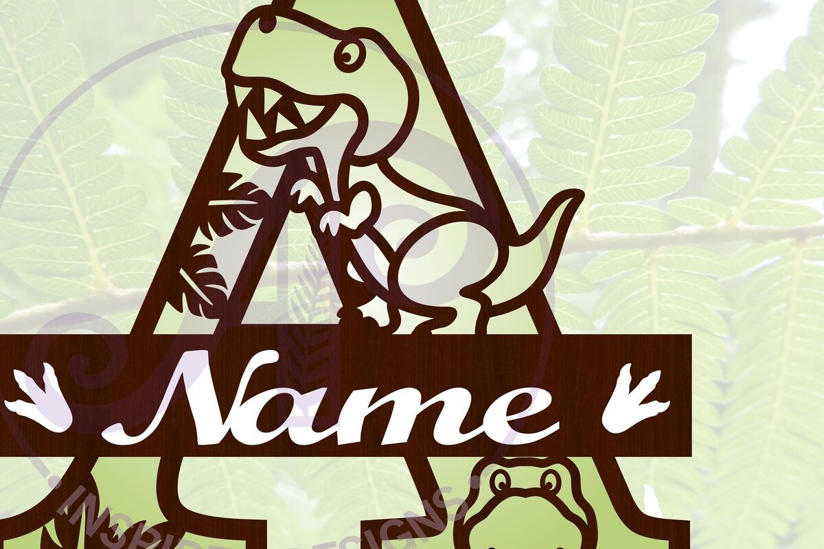 Intra απο ξύλο plywood 3mm-4mm πάχος – T Rex Capital Letter ένα Δίασταση  20x20 cm INTRAFABR-69213138