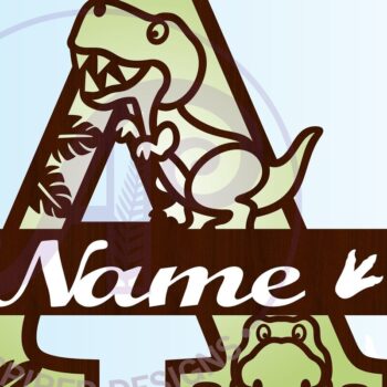 Intra απο ξύλο plywood 3mm-4mm πάχος – T Rex Capital Letter ένα Δίασταση  20x20 cm INTRAFABR-69213138 - Image 3