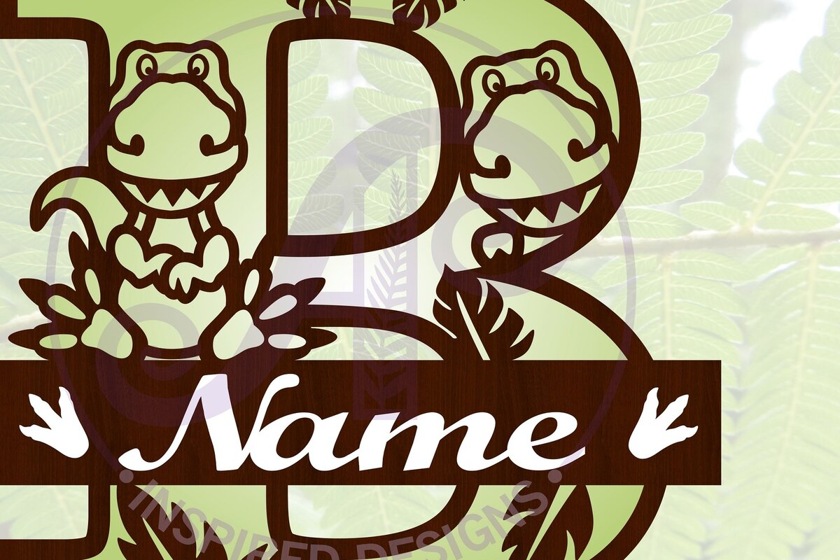 Intra απο ξύλο plywood 3mm-4mm πάχος – T Rex Κεφαλαίο γράμμα B Αποκοπή αρχείου Δίασταση  20x20 cm INTRAFABR-69213168