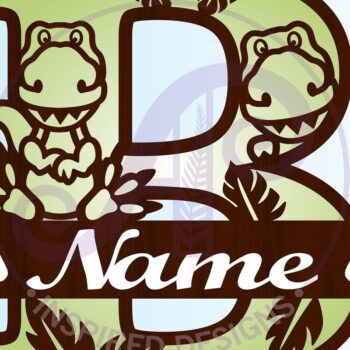 Intra απο ξύλο plywood 3mm-4mm πάχος – T Rex Κεφαλαίο γράμμα B Αποκοπή αρχείου Δίασταση  20x20 cm INTRAFABR-69213168 - Image 3