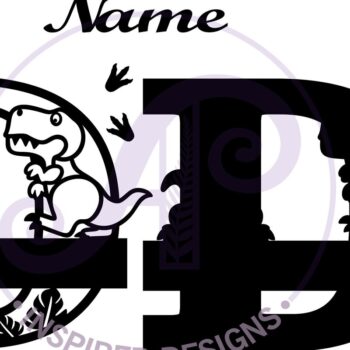 Intra απο ξύλο plywood 3mm-4mm πάχος – T Rex Κεφαλαίο γράμμα D Αποκοπή αρχείου Δίασταση  20x20 cm INTRAFABR-69213197 - Image 2