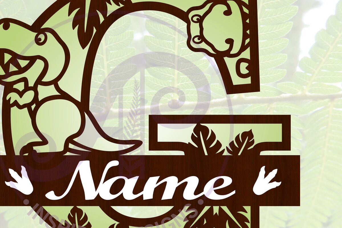 Intra απο ξύλο plywood 3mm-4mm πάχος – T Rex Κεφαλαίο γράμμα G Αποκοπή αρχείου Δίασταση  20x20 cm INTRAFABR-69213241