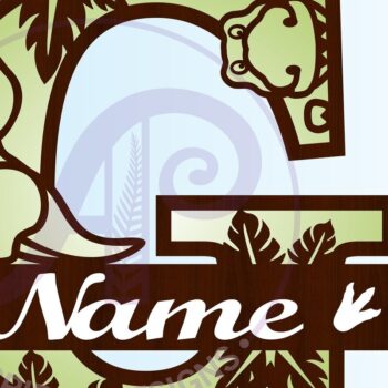 Intra απο ξύλο plywood 3mm-4mm πάχος – T Rex Κεφαλαίο γράμμα G Αποκοπή αρχείου Δίασταση  20x20 cm INTRAFABR-69213241 - Image 3