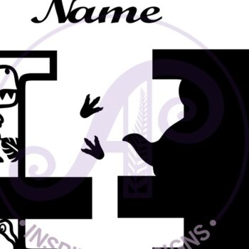 Intra απο ξύλο plywood 3mm-4mm πάχος – T Rex Κεφαλαίο γράμμα I Αποκοπή αρχείου Δίασταση  20x20 cm INTRAFABR-69213271 - Image 2