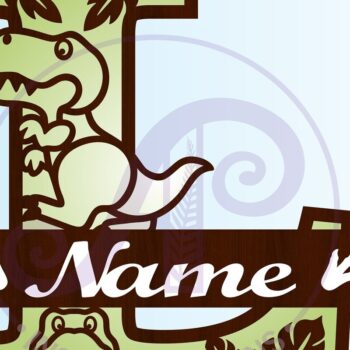 Intra απο ξύλο plywood 3mm-4mm πάχος – T Rex Κεφαλαίο γράμμα L Αποκοπή αρχείου Δίασταση  20x20 cm INTRAFABR-69213381 - Image 3