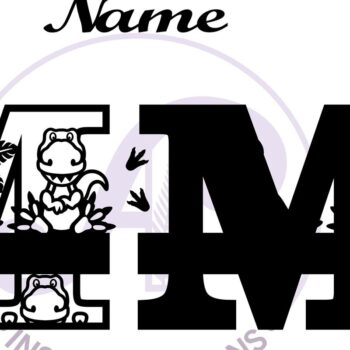 Intra απο ξύλο plywood 3mm-4mm πάχος – T Rex Κεφαλαίο γράμμα M Αποκοπή αρχείου Δίασταση  20x20 cm INTRAFABR-69213394 - Image 2