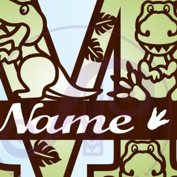 Intra απο ξύλο plywood 3mm-4mm πάχος – T Rex Κεφαλαίο γράμμα M Αποκοπή αρχείου Δίασταση  20x20 cm INTRAFABR-69213394 - Image 3