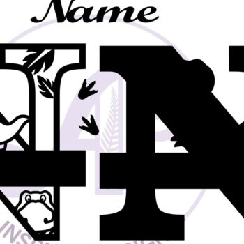 Intra απο ξύλο plywood 3mm-4mm πάχος – T Rex Κεφαλαίο γράμμα N Αποκοπή αρχείου Δίασταση  20x20 cm INTRAFABR-69213665 - Image 2