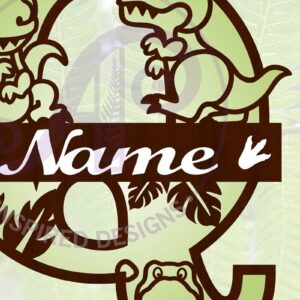 Intra απο ξύλο plywood 3mm-4mm πάχος – T Rex Κεφαλαίο γράμμα Q Αποκοπή αρχείου Δίασταση  20x20 cm INTRAFABR-69213715