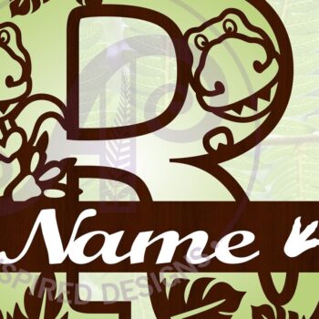 Intra απο ξύλο plywood 3mm-4mm πάχος – T Rex Κεφαλαίο γράμμα R Αποκοπή αρχείου Δίασταση  20x20 cm INTRAFABR-69213731 - Image 1