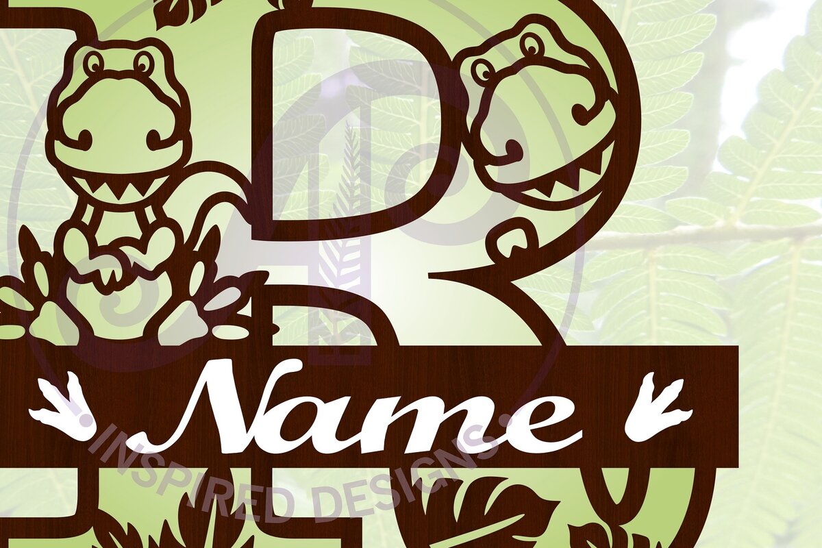 Intra απο ξύλο plywood 3mm-4mm πάχος – T Rex Κεφαλαίο γράμμα R Αποκοπή αρχείου Δίασταση  20x20 cm INTRAFABR-69213731