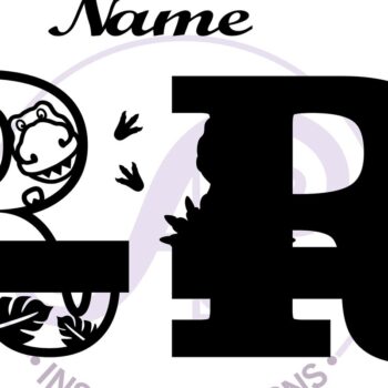 Intra απο ξύλο plywood 3mm-4mm πάχος – T Rex Κεφαλαίο γράμμα R Αποκοπή αρχείου Δίασταση  20x20 cm INTRAFABR-69213731 - Image 2